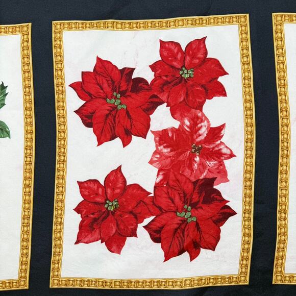 Echo Silk Square Scarf Botanical Floral Fruit Holiday Festive Winter Print 34x35 - Picture 7 of 13